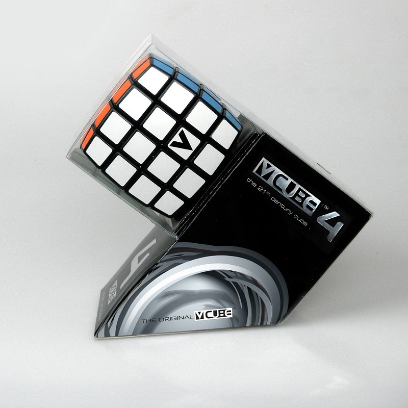 V-Cube 4 pillow 4x4x4 Magic Cube. Black Base | MasKeCubos.com