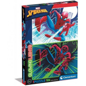 PUZLE SPIDERMAN 104 PIEZAS GLOWING LIGHTS