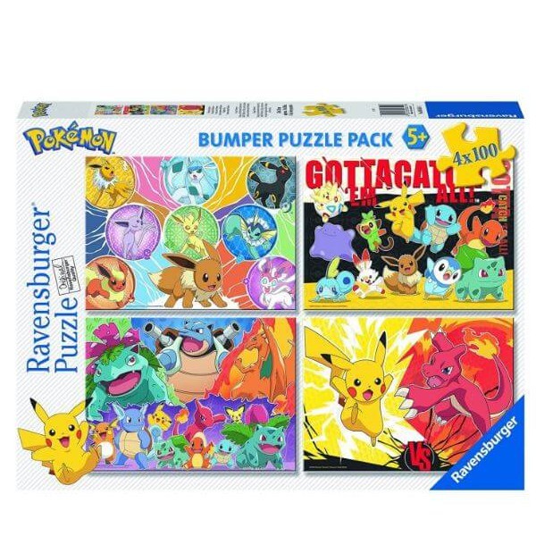 Ravensburger - Pokémon - Puzzle 100 Piezas, Puzzle 100+ Pzas